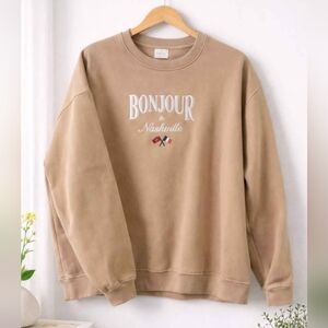 French "Bonjour de Nashville" limited edition sweatshirt